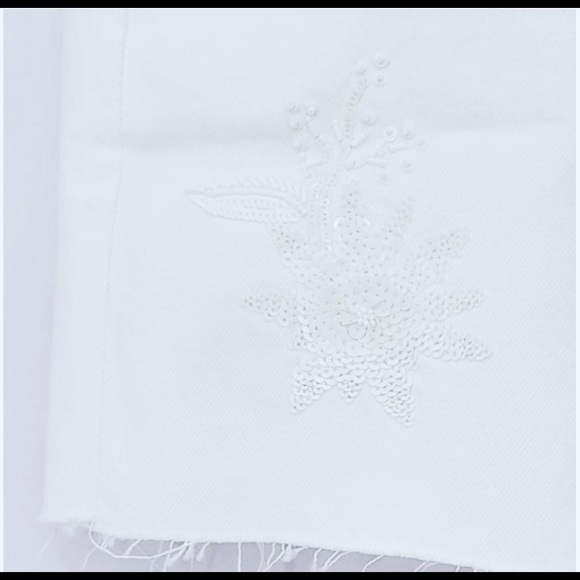 JBrand  New Woman Bonny Embellished Denim Skirt Sz 6 Small 25 Cotton Regular$298 - Picture 3 of 10